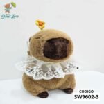 capibara girasol en su cabeza gira  55CM - RELLENO