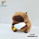 OFERTA CAPIBARA CON ACCESORIOS DE HELADO 28CM FUNDA