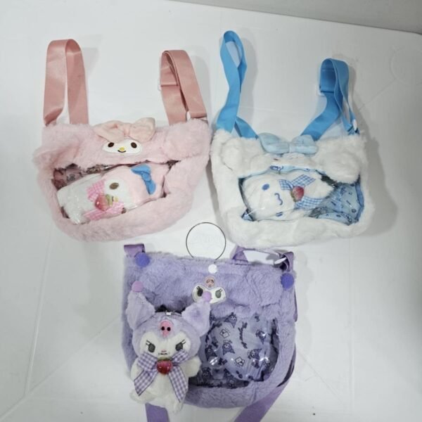 OFERTA CARTERA CON LLAVERO PERSONAJE X3 (PRECIO POR LOS 3) 20 CM APROX