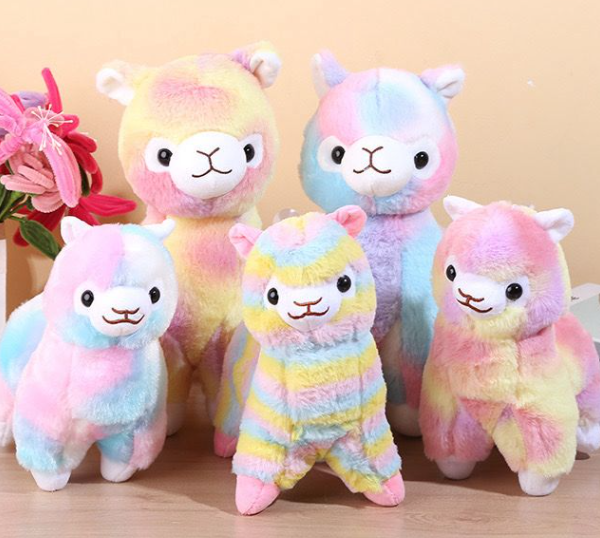 LLAMA DE COLORES 100CM FUNDA