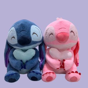 PAREJA DE STICH Y ANGELA CORAZON 75CM