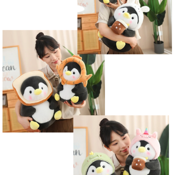 PINGUINO CON ACCESORIO 40CM FUNDA