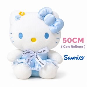 KITY VESTIDO LAZO CELESTE 50CM TELA PELUDA