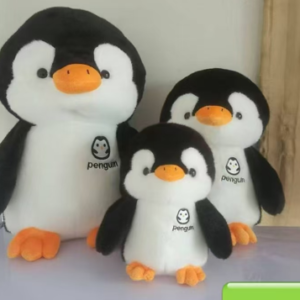 PINGUINO NEGRO 50CM FUNDA