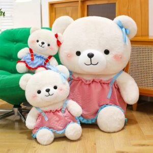 OSO VESTIDO PERLA 70CM
