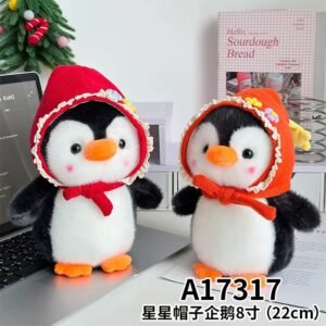 PINGÜINO GORRO CROCHET 22CM