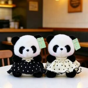 PANDA COLLAR VESTIDO BLACK 20CM