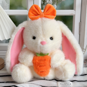 CONEJO ZANAHORIA Y LAZO 22CM
