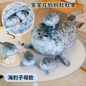 FOCA GUATONA CON CRIA 50CM FUNDA