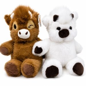 VACA CORREDORA MARRON / BLANCO 45CM FUNDA