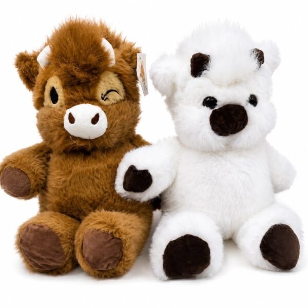VACA CORREDORA X2 MARRON / BLANCO 45CM FUNDA