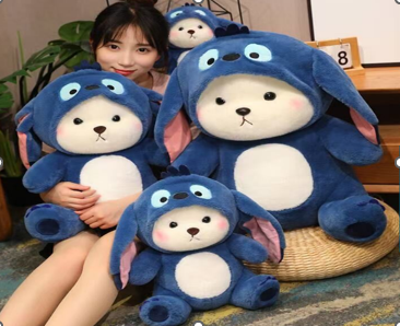 OSO DISFRAZADO DE STICH 90CM FUNDA