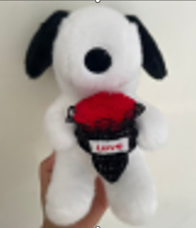 SNOPY CON RAMO 23CM
