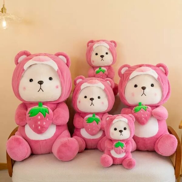 OSO DISFRAZADO LOTSO ROSA 73CM FUNDA